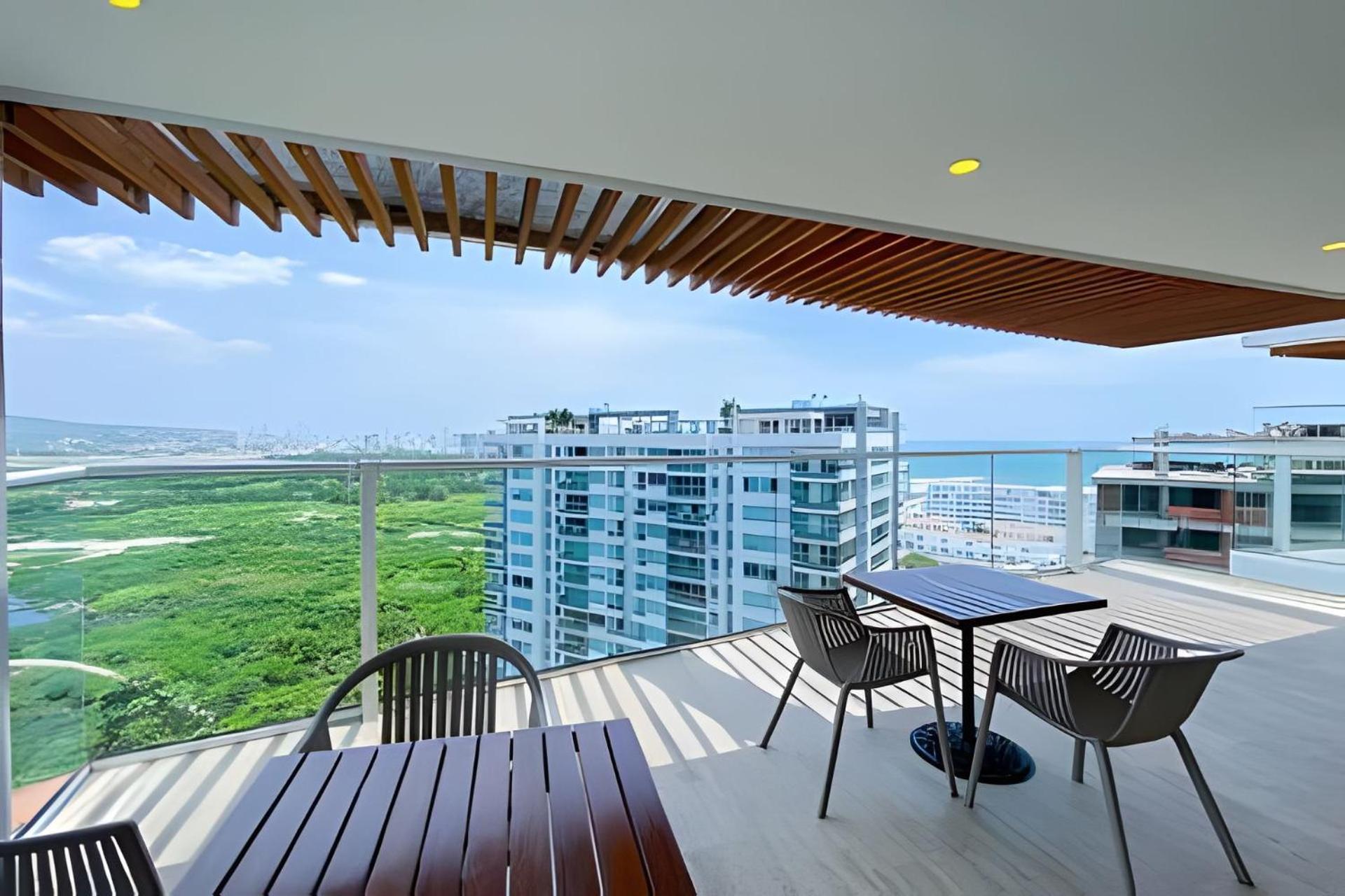Apartamento 5* 2H con piscina, frente a la playa Morros. Wifi Cartagena Exterior foto