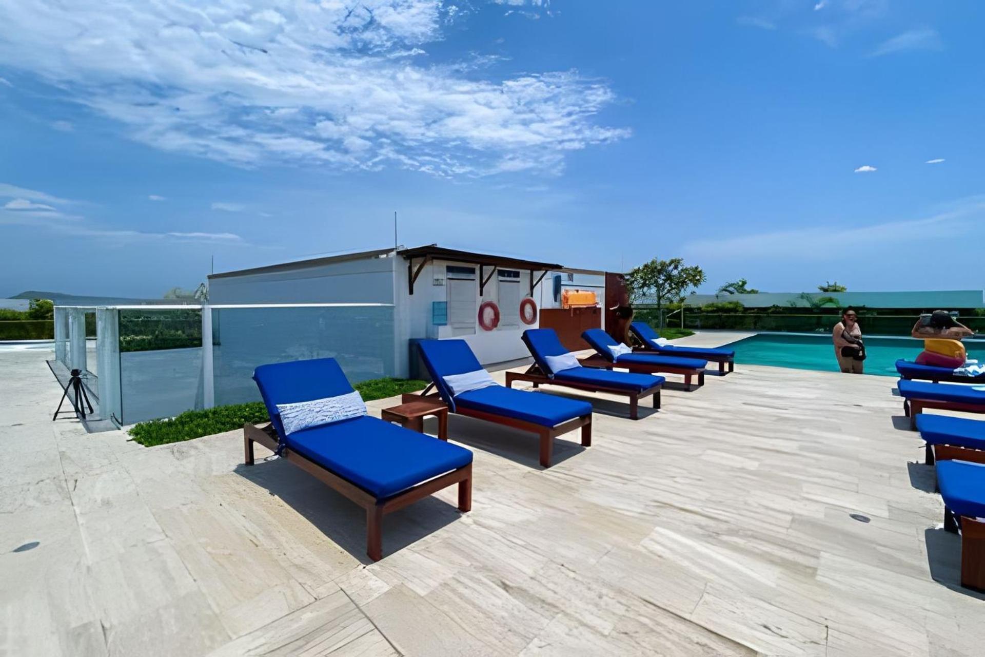 Apartamento 5* 2H con piscina, frente a la playa Morros. Wifi Cartagena Exterior foto