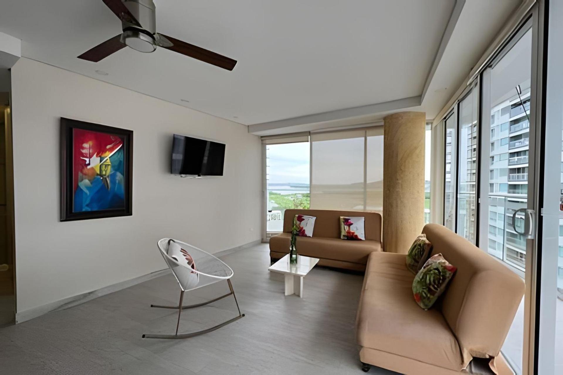 Apartamento 5* 2H con piscina, frente a la playa Morros. Wifi Cartagena Exterior foto