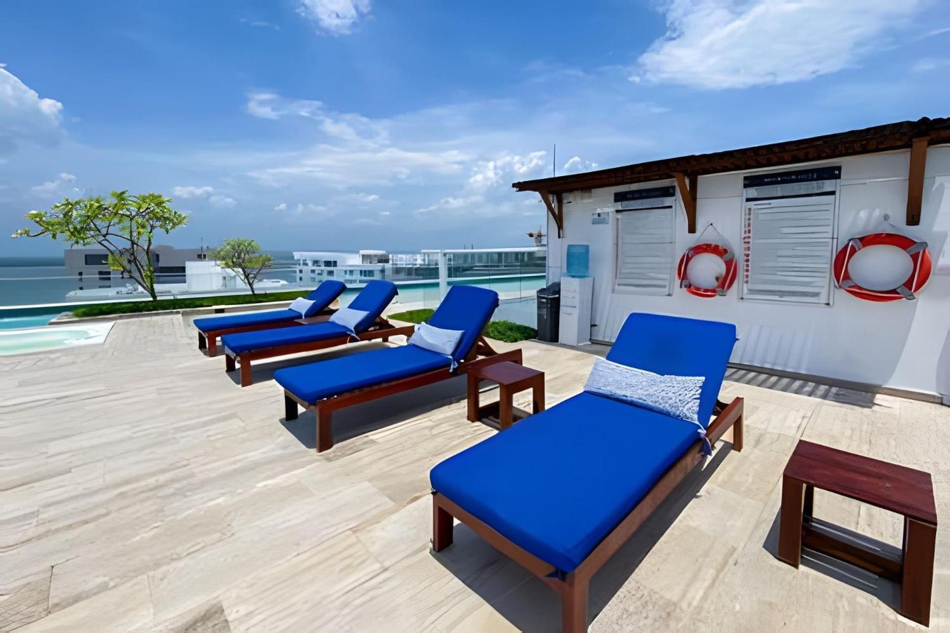 Apartamento 5* 2H con piscina, frente a la playa Morros. Wifi Cartagena Exterior foto